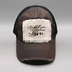 Stronger Than The Storm Sunflower Bolt Hat