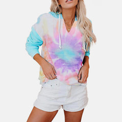 Tie-Dye Drawstring Hoodie