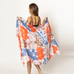 Tie Dye Print Scarf