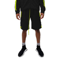 Two Stripe Cargo Pouch Shorts - Black