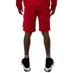Two Stripe Cargo Pouch Shorts - Red