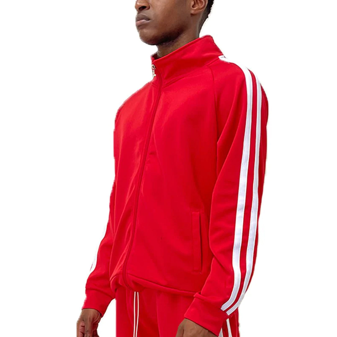 Two Stripe Track Jacket - Red