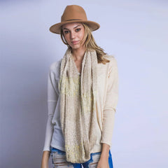 Two Toned Infinity String Scarf