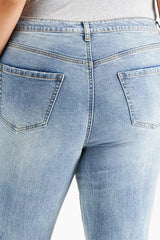Trendy Plus Size High Rise Flared-Leg Jeans