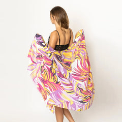 Vibrant Tropical Print Scarf
