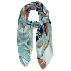 Vibrant Tropical Print Scarf
