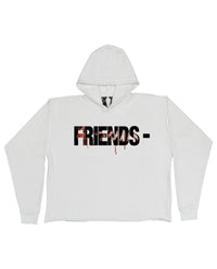 White Keep Enemies Close Hoodie
