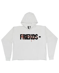White Keep Enemies Close Hoodie