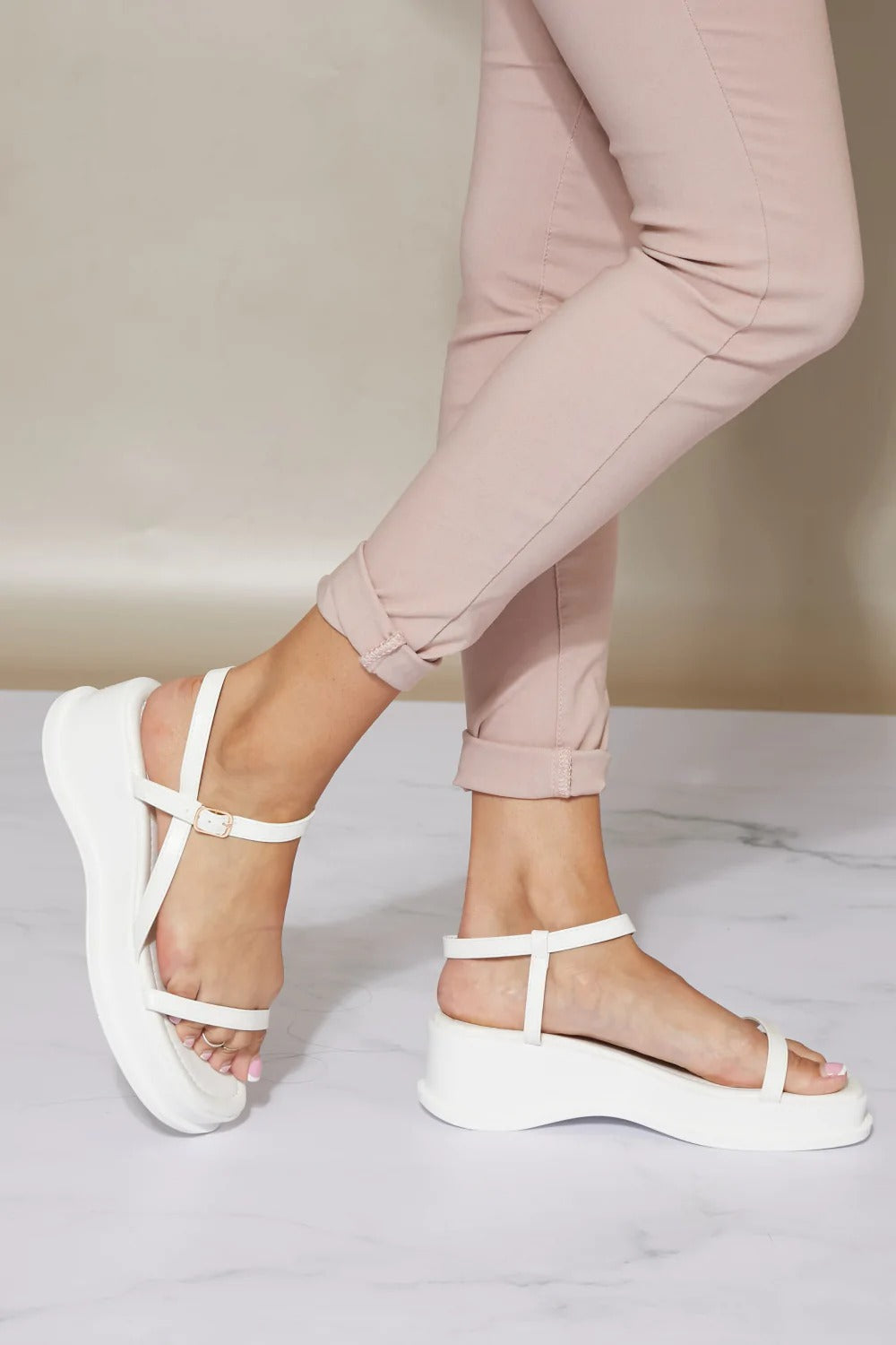 WEEBOO TIME IS NOW STRAPPY PLATFORM SANDALS