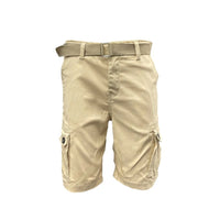 Weiv Mens Belted Cargo Shorts with Belt