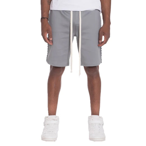 Weiv Mens Checkered Stripe Track Shorts