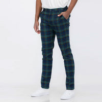 Weiv Men's Plaid Trouser Pants - Black