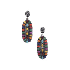 Western Style Oval Earring