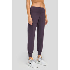 Wide Waistband Slant Pocket Women's Pants