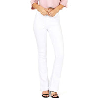 Women's Juniors Mid Waist Skinny Fit Bootcut Pants
