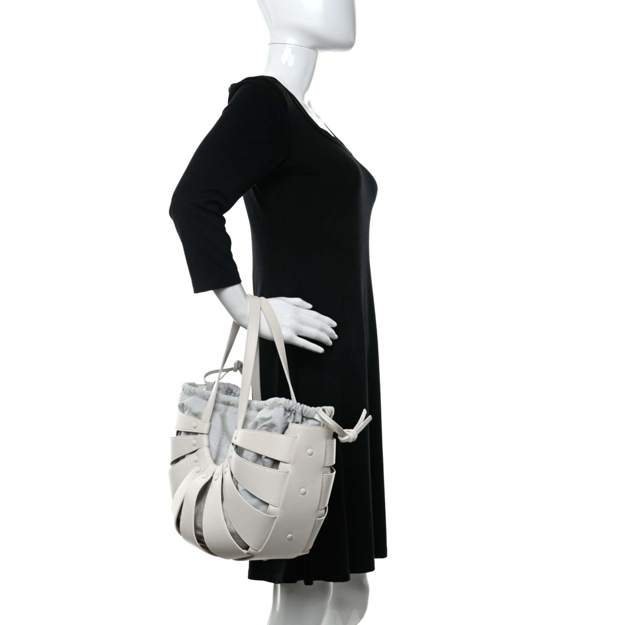 Bottega Veneta The Shell Bag 'Frost White" French Calfskin