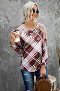Sequin Round Neck Long Sleeve Shirt