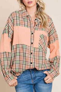 Plaid Collared Button Down Shirt