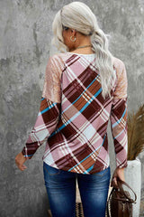 Sequin Round Neck Long Sleeve Shirt