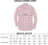 Men'S Button down Regular Fit Long Sleeve Plaid Flannel Casual Shirts