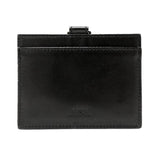 Fendi Fendace Black Leather Card Case Wallet Lanyard