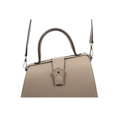 Hester van Eeghen Women's Klipper Diagonal Taupe Handbag
