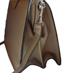 Hester van Eeghen Women's Klipper Diagonal Taupe Handbag