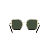 Valentino Garavani Green Studded Titanium Sunglasse