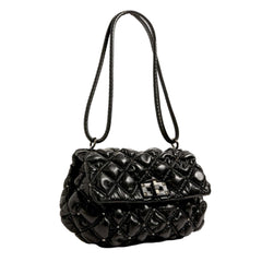 Valentino Garavani Spike Me Black Leather Crossbody Bag Medium